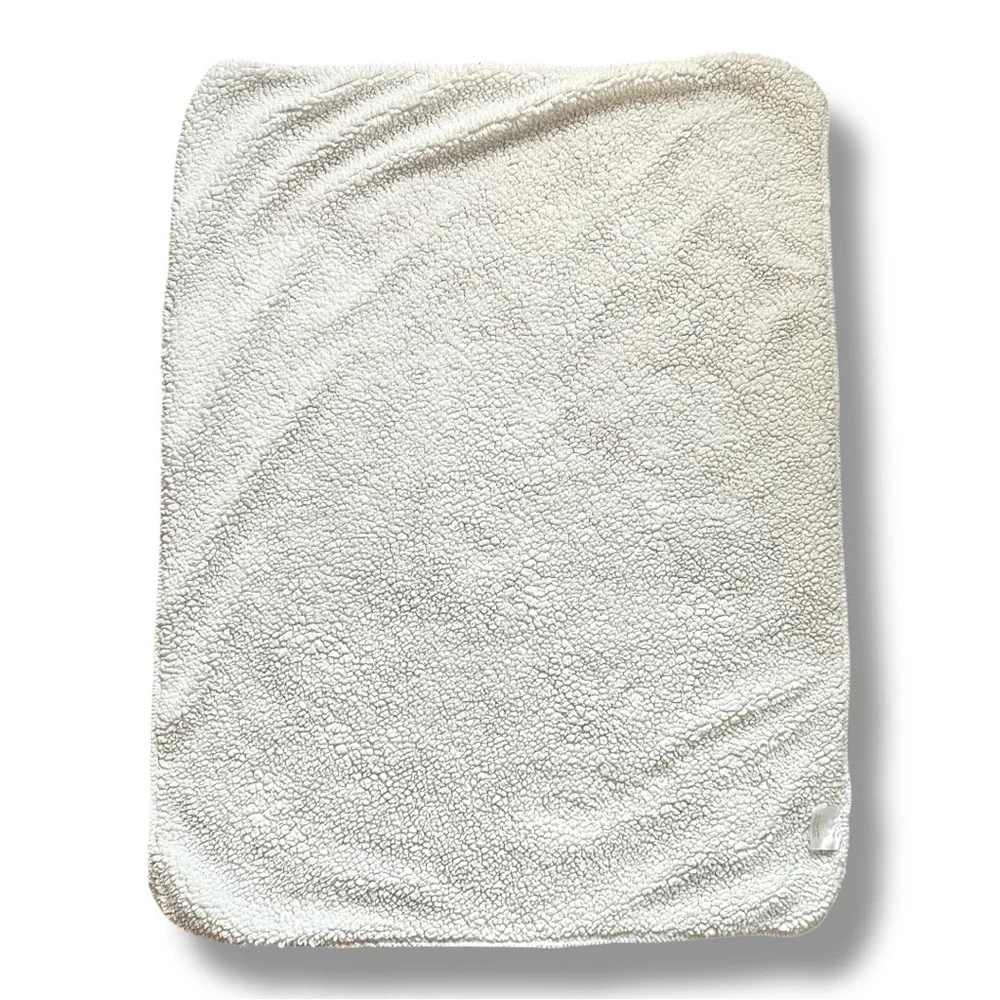 Halloween Lovey Ghost and Pumpkin White Patterned Blanket Baby Blanket Shearling